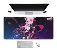 Honkai Impact 3rd. Anime Alfombrillas de Ratón - Gaming Mousepad 900x400mm, 3mm Base de Goma Antideslizante, Superfície con Textura Especial, Compatible con ratón láser y óptico, para PC y Laptop, G