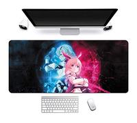 Honkai Impact 3rd. Anime Alfombrillas de Ratón - Gaming Mousepad 900x400mm, 3mm Base de Goma Antideslizante, Superfície con Textura Especial, Compatible con ratón láser y óptico, para PC y Laptop,V