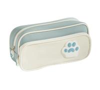 HONKERW Estuche pequeño Estuche Bonito y Elegante de Gran Capacidad for lápices for Mujer, Organizador de bolígrafos con Forma de Pata de Gato, for la Vuelta al Cole Estuches(BLU)