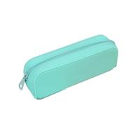 HONKERW Estuches Estuche for lápices de Silicona de Gran Capacidad con Cremallera, Bolso Rectangular portátil for bolígrafos, Suministros de Viaje for Escuela y Oficina pequeño(Groen)