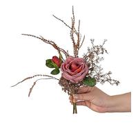 HONKERW Flores Artificiales Flores Artificiales pequeñas Flores de Seda for decoración del hogar Ramo Falso arreglos Florales centros de Mesa secas(Color6)