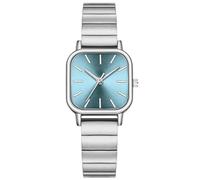 HONKERW Reloj de Pulsera Reloj de Mujer con Elegante Correa de Acero Inoxidable, Reloj de Pulsera analógico Cuadrado de Moda, Regalo de cumpleaños for Mujeres y niñas. Relojes(BLU)