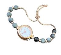 HONKERW Reloj de Pulsera Reloj De Pulsera De Perlas For Mujer, Analógico, De Cuarzo, con Brillantes Diamantes, Pulsera De Reloj For Mujer, Chica, Estudiante. Relojes(BLU)