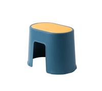 HONKERW Taburete Plegable Paquete de 2 taburetes Ligeros for Cocina y baño, Antideslizantes, apilables, for Cambiar Zapatos y reposapiés Auxiliar Que Aumenta la Altura. Escalera(Geel,M)