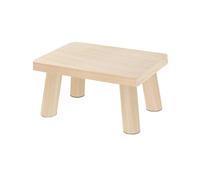 HONKERW Taburete Plegable Taburete de Madera for Mesa de Centro, Silla portátil for Cambiar Zapatos, reposapiés Auxiliar de Altura for Sala de Estar y Cocina, Multiusos Escalera(Legno)