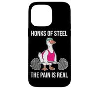 Honks of Steel The Pain es Muy Divertido: Entrenamiento de Ganso en el Gimnasio Carcasa para iPhone 14 Pro MAX