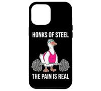 Honks of Steel The Pain es Muy Divertido: Entrenamiento de Ganso en el Gimnasio Carcasa para iPhone 12 Pro MAX