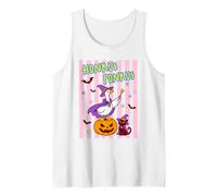 Honkus Ponkus Ganso Bruja Halloween Gato Calabaza Camiseta sin Mangas