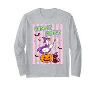 Honkus Ponkus Ganso Bruja Halloween Gato Calabaza Manga Larga