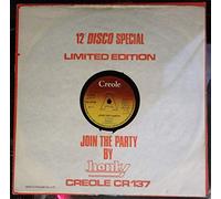 Honky - Honky Join The Party 7" Creole CR137 EX 1977 there is handwritten number on label and 2mm drill hole in label rim