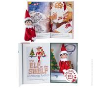 HonLena The Elf on The Shelf - Lámpara para niña, Color Rojo y Blanco