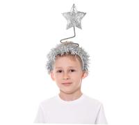 HONMEET 1 Pc venda diadema con estrellas de oropel accesorios para el cabello estrella diadema alienígena fuente tocado estrella cabezazos aro de pelo de estrella aro de pelo de fiesta