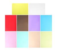 HONMEET 10 Hojas de Celofán Pvc Transparente y Opaco Tamaño A4, Papel para Manualidades y Envolver Regalos, Colores Surtidos, Película Duradera para Bricolaje y Decoración Creativa