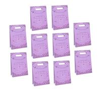 HONMEET 10 Piezas Bolsa De Tela Lavanda Bolsa De De Cumpleaños Pequeñas Bolsas Blancas Tratar Bolsas Papel Kraft Pequeña Bolsa De Papel Casa De Molusco Manejar Púrpura