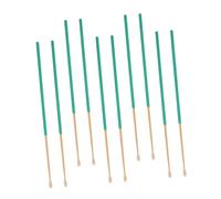 HONMEET 10 Piezas Herramientas Limpieza Cera Oreja Cuchara Bambú Antideslizante Verde para Uso Diario