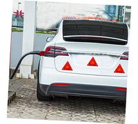 HONMEET 10 Piezas Reflectores Triangulares para Coche Plástico Resistente al Calor Señal de Advertencia Reflectante para Seguridad Vial Instalación Rápida y Duradera Uso Condiciones de