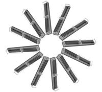 HONMEET 12 Estuches Transparentes para Bolígrafos Pequeños, Caja De Plástico Vacía, Portátil y Ligera para Escritorio y Uso Escolar