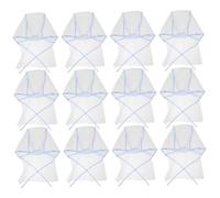 HONMEET 12piezas Gorro Desechable Para Teñir Cabello Unidades Con Protección De Cuello y Borde Capucha Para Salón y Peluquería Azul
