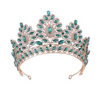 HONMEET 1pieza Coroa Barroca Para Novia Rhinestone Accesorio De Boda Elegante y Chic Diadema Retro Resistente Para Eventos Especiales y Celebraciones
