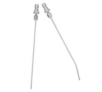 HONMEET 2 Piezas Extensión para Mantenimiento de Muebles Exteriores y Punta y Angulada de Acero Inoxidable, Conexión Rápida 1/4, Adecuado para Limpiadora a Presión Limpieza del Hogar