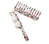 HONMEET 2 Piezas Peine De Dientes Anchos Para Peluquería Herramienta De Peluquería Hogar Premium Secos y Húmedos Hogar