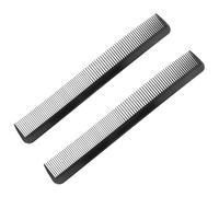 HONMEET 2 piezas Peines Profesionales S para Peluquería Diseño Ergonómico Doble Cara Peines Negros para Cabello Mojado y Seco Combs Barbería para Uso Doméstico y Salón