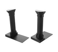 HONMEET 2 Piezas Sujetalibros Negro Pla de Columna Romana para Libros y Textos