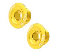 HONMEET 2 Piezas Tornillos de Bielas para Bicicleta de Aleación de Aluminio Ligera Resistentes y Decorativos Compatibles Bielas Huecos Pack para Montaña y Carretera