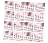 HONMEET 20 Piezas Pegatinas Autoadhesivas para Uñas Decoración DIY con Pedrería Acrílica Roja Stickers para Manicura Joyas de Arte para Uñas y Manualidades