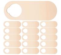 HONMEET 20 Piezas Rodajas de Madera para Manualidades en Color Caqui, para Colgadores de Puerta y Letreros Personalizados, Uso en Decoración de Hogares y Espacios