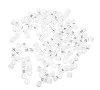 HONMEET 200 Unidades Marcadores de Tamaño de Plástico Blanco para Perchas 10 Tamaños Diferentes de 2xs a 5xl para Organizar y Separar Ropa en Closets o Tiendas