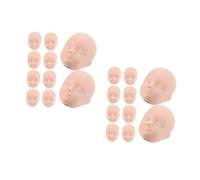 HONMEET 20piezas Cabezas De Muñeca De Práctica De Maquillaje De Cabezas para De y Maquillaje Ligeras y para Manualidades y