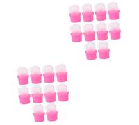 HONMEET 20piezas Cubiertas Para Remover Esmalte Herramientas De Manicura Prácticas Para Quitar Esmalte Semipermanente Soak off Caps Reutilizables y Duraderas