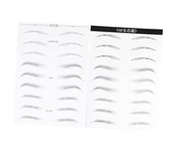 HONMEET 2hojas Pegatinas De Cejas Impermeables De Diseño Natural Para Simulación De Cejas Para Mujeres Estilo Mixto