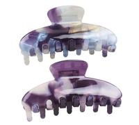 HONMEET 2piezas Clip Para Accesorios De Cabello Pinzas Grandes Moradas Pelo Accesorios Cabello Para Peinados Casuales