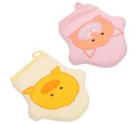 HONMEET 2piezas Guantes de Baño para Bebés con Diseño de Animales Suaves y Seguros para Piel Infantil Exfoliantes y Suaves para Recién Nacidos y Pequeños Color Aleatorio