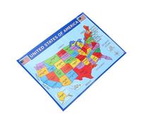 HONMEET 2piezas Pósters Mapa De Estados Unidos Resistente Para Decoración Educativa Aula y Dormitorio Diseño Para Aprendizaje Interactivo De Geografía