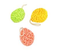 HONMEET 3 Piezas Esponja De Baño De Panal Esponjas Limpiadoras Corporales Para Baño Para Ducha Forma De Panal y Ducha