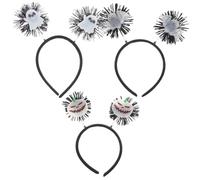 HONMEET 3 Piezas Halloween Glow In The Dark Headbands With Bat Pumpkin And Ghost Designs Flexible Lightweight Hair Accessories For Adults And Cosplay