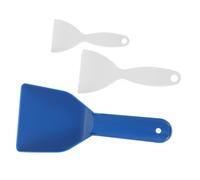 HONMEET 3 Piezas Palas Plásticas para Quitar Hielo y Nieve con Mango Ergonómico Rascadores Resistentes para Neveras Congeladores y Automóviles Herramientas Compactas para Limpieza Fácil y