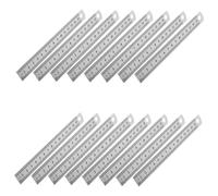 HONMEET 30 Piezas Regla de Acero Inoxidable Regla Rígida con Doble para Dibujo Carpintería Guitarra Medición Herramienta Precisa para Estudiantes y Profesionales