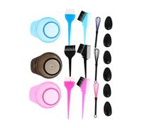 HONMEET 3juegos Kit De Tinte Cabello Peine Recipiente Orejeras Cepillo Para Teñir y Batidor