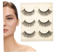 HONMEET 3pares Pestañas Postizas Tipo Ojo De Gato Pestañas Naturales Cortas Para Maquillaje De Tiras De Postizas