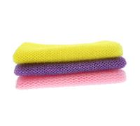 HONMEET 3piezas Ducha Africana Esponja Exfoliante De Cuerpo Paquete De Morado Para Exfoliación y Limpieza De Espalda