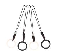 HONMEET 4 Piezas de Colgantes para Teléfono Móvil de Material Sintético Blanco Función Decorativa y Antideslizante para Uso Sencillo y Elegante