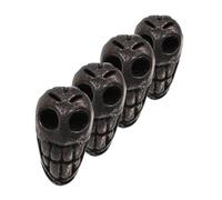 HONMEET 4 Piezas tijeras de peluquero parachoques de tijera de pelo Herramientas de corte de cabello suministros de peluquería Metal Negro