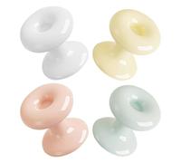 HONMEET 4 Pulsadores para Inodoro Forma de Corazón, Multifunción, Aplicables, para Uñas Largas, Accesorios de Baño, Botón Auxiliar para Descarga, Uso en Baños Domésticos y Color Aleatorio