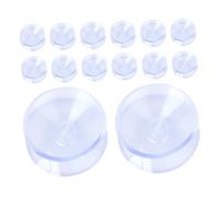 HONMEET 48 Ventosas Transparentes para Mesas de Cristal, Almohadillas Antideslizantes de PVC Doble Cara, Topes Protectores de 20 Mm para Muebles, Estabilizadores para Escritorios
