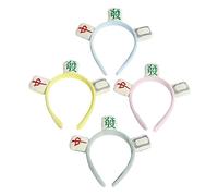 HONMEET 4piezas Diademas De Mahjong Aros Para Disfraz Accesorio Para Pelo Fácil De Usar