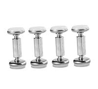 HONMEET 4piezas Estabilizadores De Acero Inoxidable Ajustables para Cabeceros Herramienta Antideslizante para Mantener El Silencio El Dormitorio y Otros Muebles